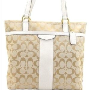 Signature Stripe 12cm F28504) Silver/Khaki/White